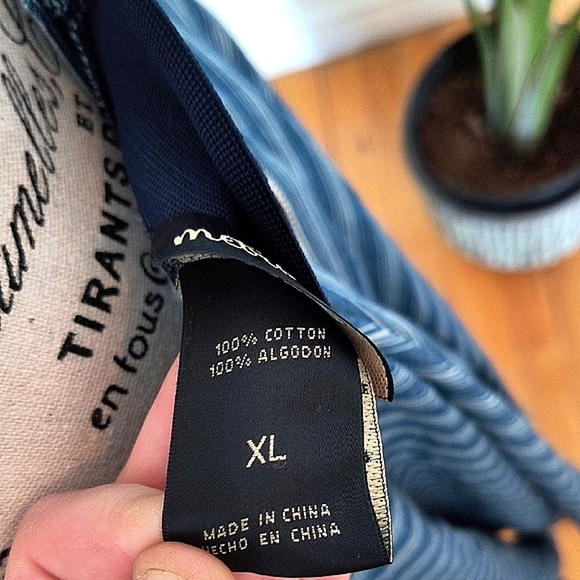 Metrowear Blue Striped Women's Midi Skirt. Size XL. Great Condition. - Picture 5 of 5